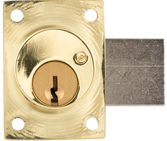 Olympus 725RD-DR-RH-US3 Rim Mount Deadbolt Cabinet Door Locks for SFIC in  Bright Brass - Lock Depot Inc